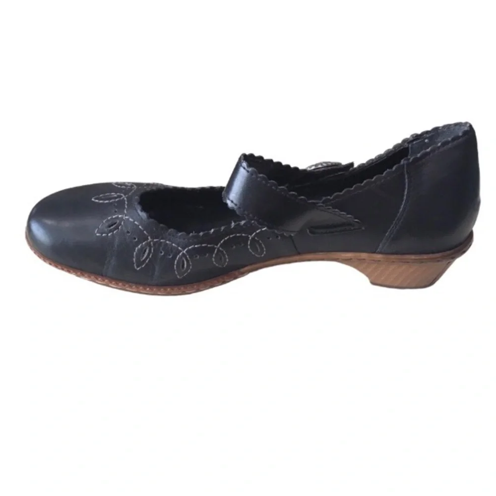 Rieker Antistress Mary Jane Black Comfortable Casual Shoes 41-10.5